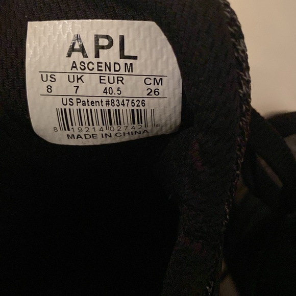 APL Ascend Mens US size 8 Black/Charcoal - Picture 5 of 6